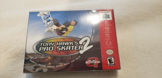 Ultra Rare N64 Prototype Display Box Tony Hawk Pro Skater 2