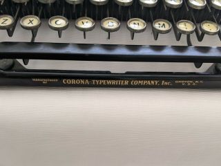 Rare Corona No.  4 1925 - 26 Typewriter 2