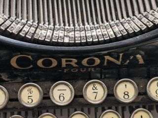 Rare Corona No.  4 1925 - 26 Typewriter 3