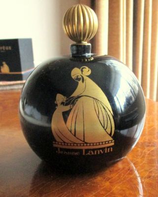 Vintage Rare Jeanne Lanvin Dummy Factice Perfume Bottle Paris France 6 " Height