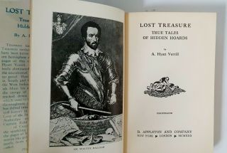 Lost Treasure A Hyatt Verrill Very Rare 1930 First Edition 3
