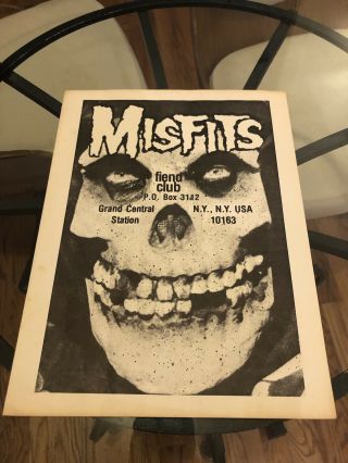 Misfits Fiend Club Envelope Punk Rare Flyer Danzig Kbd