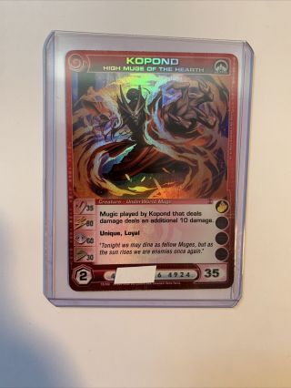 Chaotic Card Kopond High Muge Of The Hearth - Ultra Rare 1st Ed Max E