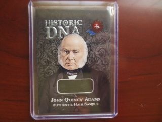 President John Quincy Adams 2020 Historic Autographs Potus Dna Hair Card Rare