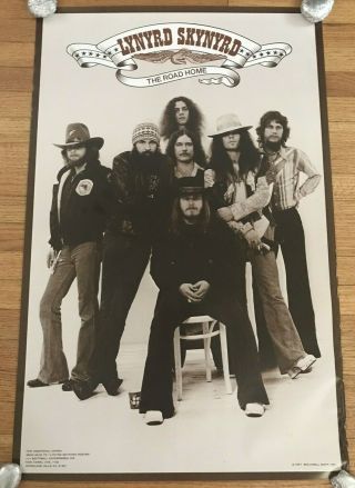 Lynyrd Skynyrd Rock Band 22 " X 34 " The Road Home 1977 Vin Poster Rare 4