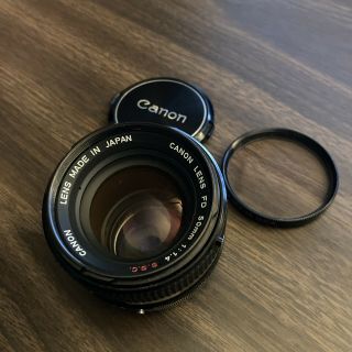 Ex Rare " O " Canon Fd 50mm F/1.  4 S.  S.  C.  Ssc Mf Lens Prime