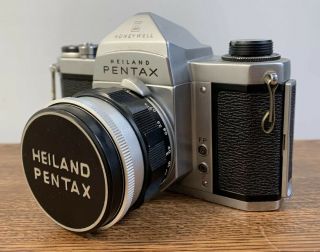 Collectors Honeywell Heiland Pentax H1 W/ Rare F/2.  2 55mm Auto - Takumar Lens