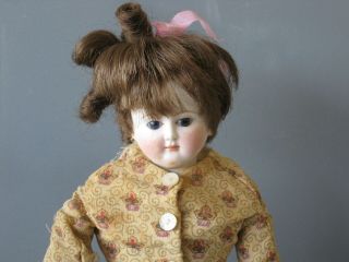Antique French Fashion Doll 14 " Tall Glass Eyes Bm11 Rare
