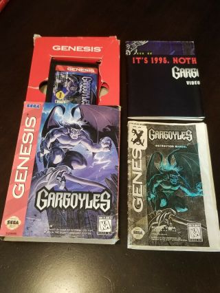 Gargoyles (sega Genesis,  1995) And Poster Rare