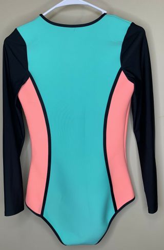 Rare Vintage Vtg Women’s Neon Body Glove Wetsuit Swimsuit Size M Medium Baywatch 3