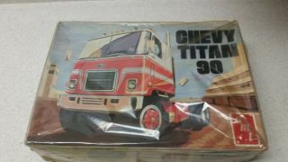 Rare Amt Chevy Titan 90 1/25th Scale Model Kit 1971 Issue