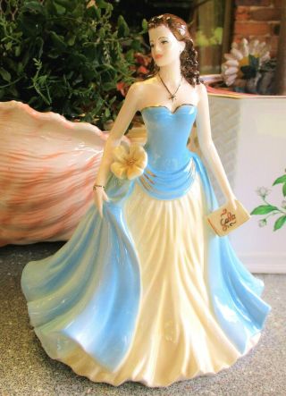 Rare Coalport Figurine " Lady Helen At The Gala " 23cm High Excel Cond.