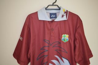 Vintage Asics West Indies Cricket Shirt 1999 World Cup Small ICC Rare 3