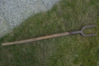 Antique Curving Musket Fork,  " Musketengabel ",  Rare,  German/austria About 1700