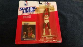 Michael Jordan 1988 Rare Nba Starting Lineup Rookie Chicago Bulls 1st Year