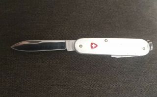 Rare Victorinox Silver Alox Ribbed Bantam Swiss Army Knife 2