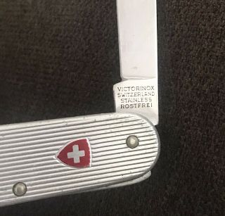 Rare Victorinox Silver Alox Ribbed Bantam Swiss Army Knife 3