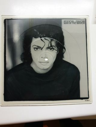 Michael Jackson Man In The Mirror Square Picture Disc 7 " Vinyl Extremely Rare