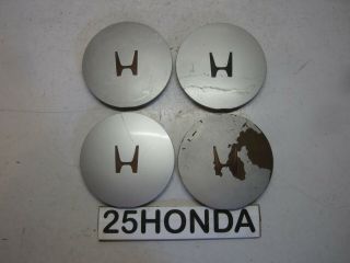 1990 - 1991 Honda Crx Si Set Of 4 Factory Oem Center Caps Rare Ef Cr - X