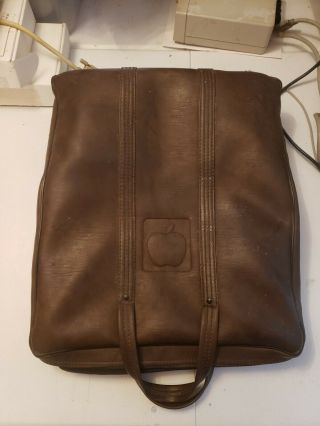 Rare Vintage 1977 Apple Computer Leather Carry Case With Embossed Logo