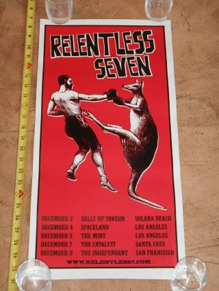 Rare 2008 Ben Harper - Relentless Seven,  Concert Poster,  California Tour Dates