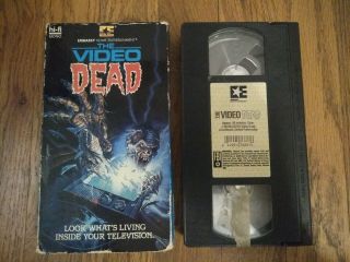 The Video Dead,  1987 Rare Horror,  Vhs,  Embassy Home Entertainment Zombies Oop Htf