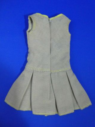 Vintage Francie Pak Pleat Neat Beige Corduroy Dress TM Tag Rare VGC 2