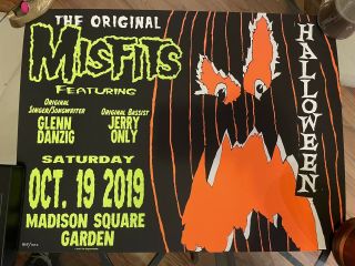 Misfits Madison Square Gardens Poster Numbered Rare Danzig Punk Flyer