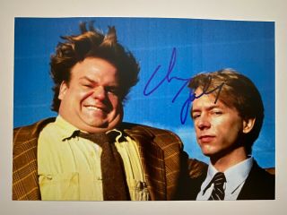 Rare Chris Farley 5x7 Signed Photo With.  Dumb And Dumber.