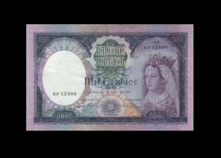 30.  5.  1961 Bank Of Portugal 1000 Escudos X - Rare ( (ef, ))