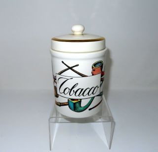 Stunning Rare Piece Of Italian Bucciarelli In The Form Of A Tobacco Jar