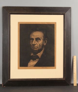 Rare Antique 1917 David Rosen Artist Proof Signed Photogravure Abraham Lincoln
