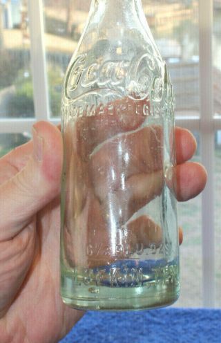 Rare Straight Side Coca Cola Bottle " Lukin,  Texas " Porter 