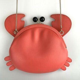 Kate Spade Crab Crossbody Clutch Shoulder Bag Purse Leather Wkru3807 Rare