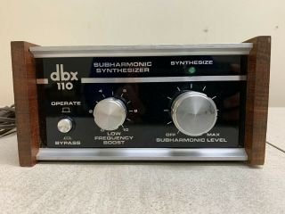 Rare Dbx 110 Subharmonic Synthesizer