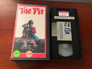 The Pit Vhs Horror Oop Cult Marquis Video 1981 Rare Box Art Boy With Teddy Bear