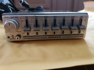 Vintage Old School Pioneer Cd - 5 Eq Car Stereo Equalizer 7 Band Rare