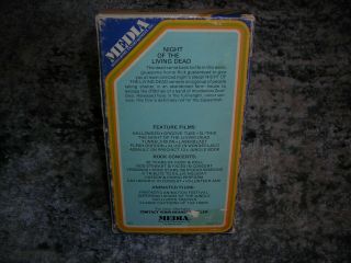 Night of the Living Dead VHS - Rare Early Media Release (1978) 2