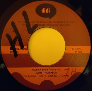 Ultra Rare Killer Imro Thompson Helena Afro Latin Jazz Funk Breaks 45 Didi Hear