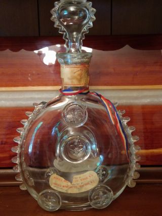 Remy Martin Louis XIII Cognac Baccarat Crystal Decanter Older Bottle Rare 750 ml 2