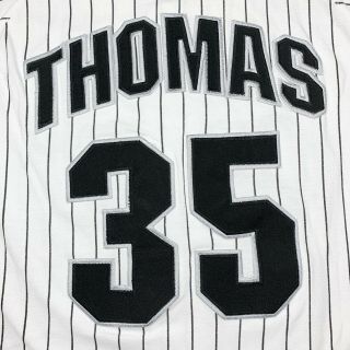 Vtg Rare MLB Chicago White Sox 35 Frank Thomas Starter Baseball Jersey.  Mens M 2