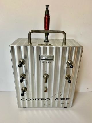 Rare Vintage Metal Controlaire 10 Channel Rc Model Airplane Transmitter Radio.