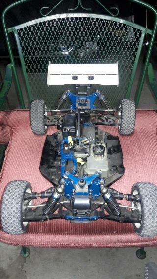 Rare Vintage Ofna Violator 9.  5 4wd 1/8 Scale Nitro Rc Race Buggy Rolling Chassis