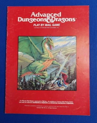 Ad&d - Play By Mail Game - Extremely Rare - Talaran Land Of Challenge - 1985