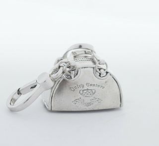 Juicy Couture Sterling Silver 925 Bowler Bag Charm 2007 Rare Opens G & P