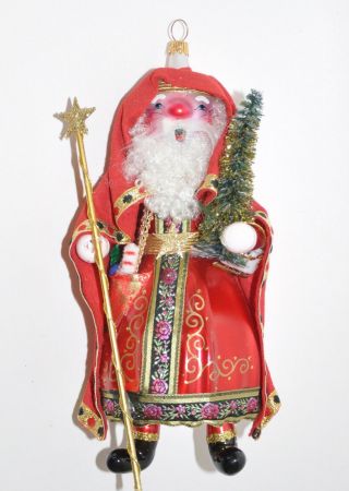 1996 " Ramanov Santa " Christopher Radko Christmas Ornament 96 - 165 - 0 Italian Rare