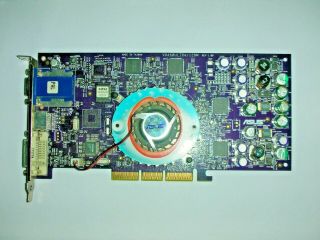 Asus Nvidia Geforce 4 Ti 4600 128 МБ (8460 Ultra Pal) Rare Agp Videocard,