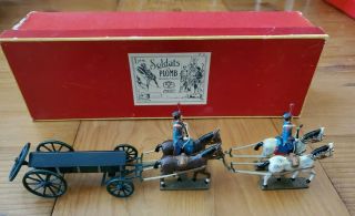 Cbg Mignot Rare Set Of Horses Riders And Caisson Set 1551b