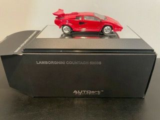 Autoart 1:43 Lamborghini Countach 5000 S Red 54531 Very Rare