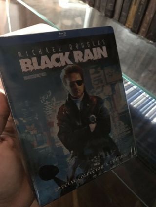 Black Rain Blu - Ray Steelbook Oop Rare Collector Tin Metal Case